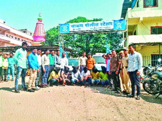 Dunk gangs are arrested for the gang | दरोड्याच्या तयारीतील टोळीला अटक Dunk gangs are arrested for the gang | दरोड्याच्या तयारीतील टोळीला अटक
