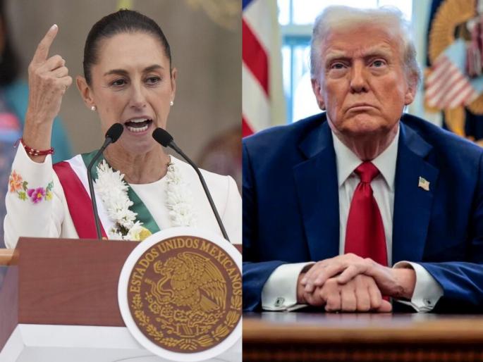 tariff issue mexican president claudia sheinbaum gave a fitting reply to Trump, taking a big decision | "टैरीफ का बदला टैरीफ...!" मॅक्सिकोच्या लेडी प्रेसिडेंटच ट्रम्प यांना जशास तसं उत्तर, घेतला मोठा निर्णय