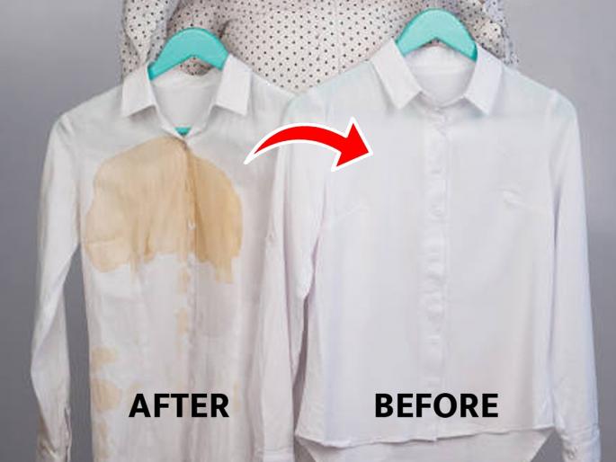 Stains on white clothes will disappear in 30 minutes - prepare this magic formula at home, the fabric remains like new | ३० मिनिटांत पांढर्‍या कपड्यांवरचे डाग गायब - घरी तयार करा हा जादूई फॉम्युला, फॅब्रिक राहते नव्यासारखे