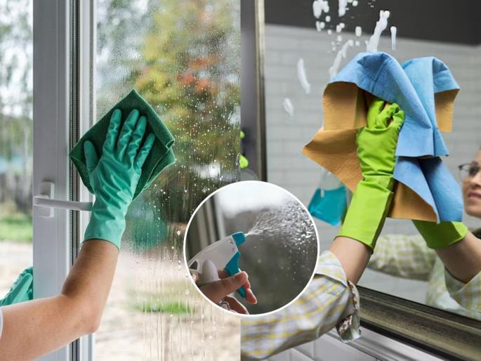 how to remove Stains on the glass of windows and mirrors, 'This' solution can clean it in a minute, home remedies | खिडक्यांच्या काचा-घरातल्या आरशांवर हातांचे-टिकल्यांचे-स्टिकरचे डाग? ‘हा’ उपाय, एका मिनिटात करतो स्वच्छ