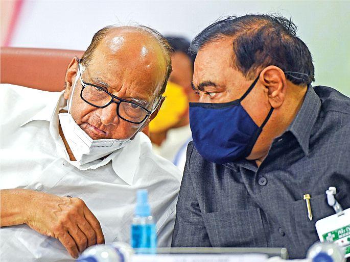 If you install ED I install CD Khadse warn to BJP Entered NCP in the presence of Pawar | तुम्ही ईडी लावली, तर मी सीडी लावतो! खडसेंचा भाजपला गर्भित इशारा; पवारांच्या उपस्थितीत राष्ट्रवादीत प्रवेश If you install ED I install CD Khadse warn to BJP Entered NCP in the presence of Pawar | तुम्ही ईडी लावली, तर मी सीडी लावतो! खडसेंचा भाजपला गर्भित इशारा; पवारांच्या उपस्थितीत राष्ट्रवादीत प्रवेश