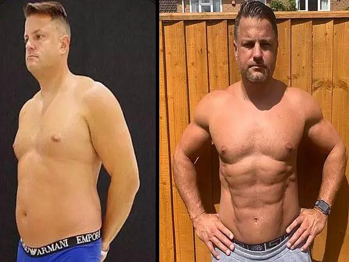 Dad of two gets shredded abs overnight after undergoing transformational treatment | दोन मुलांच्या वडिलांकडून कमी झाले नाही वजन, मग असे बनवले 6 पॅक अॅब्स Dad of two gets shredded abs overnight after undergoing transformational treatment | दोन मुलांच्या वडिलांकडून कमी झाले नाही वजन, मग असे बनवले 6 पॅक अॅब्स