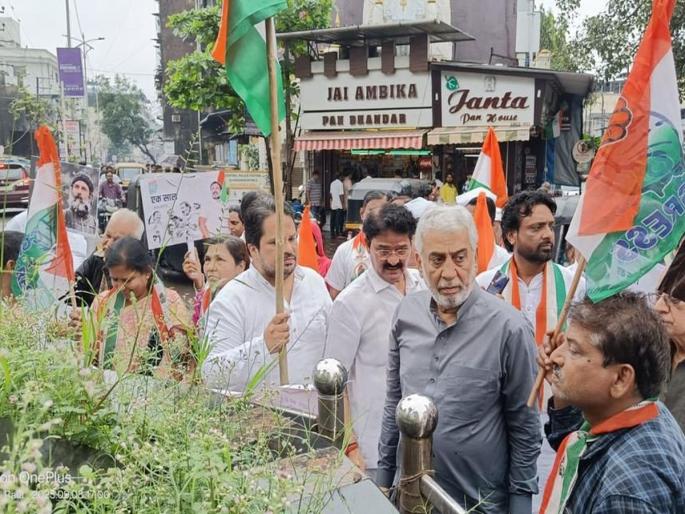 Congress march in Ulhasnagar on the occasion of Bharat Jodo yatra anniversary | उल्हासनगरात काँग्रेसची भारत जोडो वर्धापनदिन निमित्त पदयात्रा Congress march in Ulhasnagar on the occasion of Bharat Jodo yatra anniversary | उल्हासनगरात काँग्रेसची भारत जोडो वर्धापनदिन निमित्त पदयात्रा