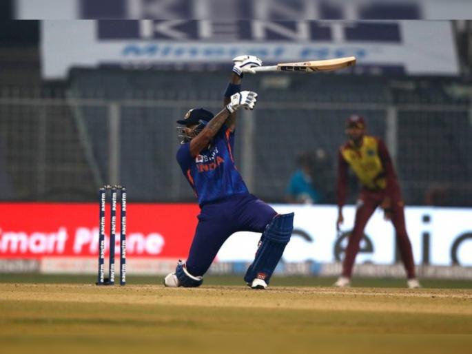 IND vs WI, 3rd T20I Live Updates : Suryakumar Yadav - 65 (31) with 7 sixes & 1 four,  Totally destroyed the West Indies bowling unit with his amazing batting Watch video  | IND vs WI, 3rd T20I Live Updates : 6,6,6,6,6,6,6...; Suryakumar Yadavने केला कहर, २०९च्या स्ट्राईक रेटने आतषबाजी करताना मोडले अनेक विक्रम, Video 