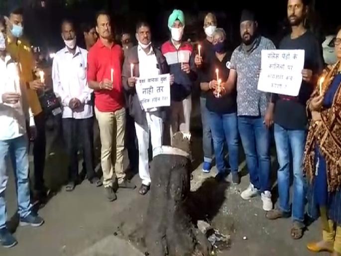 The tree-cutters fled; Environmentalists pay homage to the mango tree | झाडाची कत्तल करणारे पळाले; आम्रवृक्षाला पर्यावरण प्रेमींनी वाहीली श्रद्धांजली The tree-cutters fled; Environmentalists pay homage to the mango tree | झाडाची कत्तल करणारे पळाले; आम्रवृक्षाला पर्यावरण प्रेमींनी वाहीली श्रद्धांजली