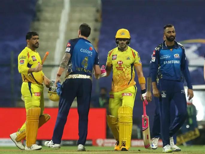 IPL 2020: Chennai Super Kings combine batting with Mumbai Indians | IPL 2020: चेन्नई सुपर किंग्जची फलंदाजी ढेपाळण्यातही मुंबई इंडियन्सशी विलक्षण योगायोग