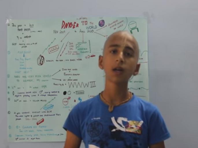 Coronavirus: world’s youngest astrologer predicts disaster to end on this day of corona pnm | ‘त्याने’ तर कोरोना संकटाच्या समाप्तीची तारीखच सांगितली; जगातील सगळ्यात लहान ज्योतिष्याचे शुभसंकेत Coronavirus: world’s youngest astrologer predicts disaster to end on this day of corona pnm | ‘त्याने’ तर कोरोना संकटाच्या समाप्तीची तारीखच सांगितली; जगातील सगळ्यात लहान ज्योतिष्याचे शुभसंकेत