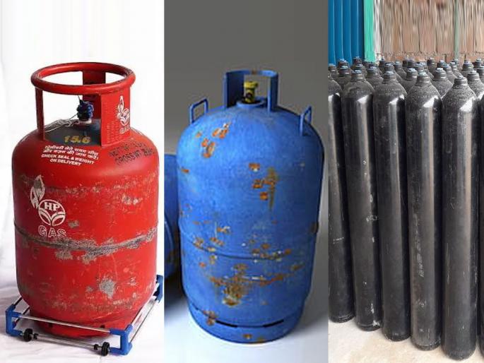interesting facts know about which color cylinder contains which gas | लाल रंगाच्या सिलिंडरमध्ये LPG असतो...; मग निळ्या, काळ्या आणि पांढऱ्या सिंलिंडरमध्ये कोणता गॅस असतो? जाणून घ्या interesting facts know about which color cylinder contains which gas | लाल रंगाच्या सिलिंडरमध्ये LPG असतो...; मग निळ्या, काळ्या आणि पांढऱ्या सिंलिंडरमध्ये कोणता गॅस असतो? जाणून घ्या