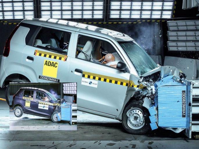 Maruti WagonR and Alto K10 Safety Tested Gets 1-2 Stars know about the crash test result | Maruti WagonR आणि Alto K10 सेफ्टीमध्ये निघाल्या फुस्स, मिळाले 1-2 स्टार! असा आला क्रॅश टेस्ट रिझल्ट Maruti WagonR and Alto K10 Safety Tested Gets 1-2 Stars know about the crash test result | Maruti WagonR आणि Alto K10 सेफ्टीमध्ये निघाल्या फुस्स, मिळाले 1-2 स्टार! असा आला क्रॅश टेस्ट रिझल्ट