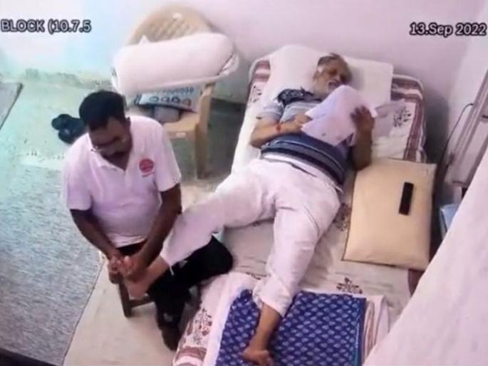 who massaged Minister Satyendar Jain was not a physiotherapist but a rapist | मंत्री सत्येंद्र जैन यांची मसाज करणारा 'तो' फिजिओथेरपिस्ट नव्हे, तर बलात्कारी who massaged Minister Satyendar Jain was not a physiotherapist but a rapist | मंत्री सत्येंद्र जैन यांची मसाज करणारा 'तो' फिजिओथेरपिस्ट नव्हे, तर बलात्कारी