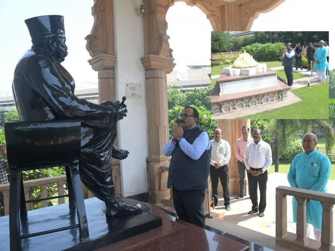 State Housing Minister Atul Save visit rss reshimbag Nagpur | 'संघस्थानी केलेले अभिवादन नेहमी स्फूर्तीदायी ठरते...'; राज्याचे गृहनिर्माणमंत्री अतुल सावे संघ स्मृतिमंदिरात