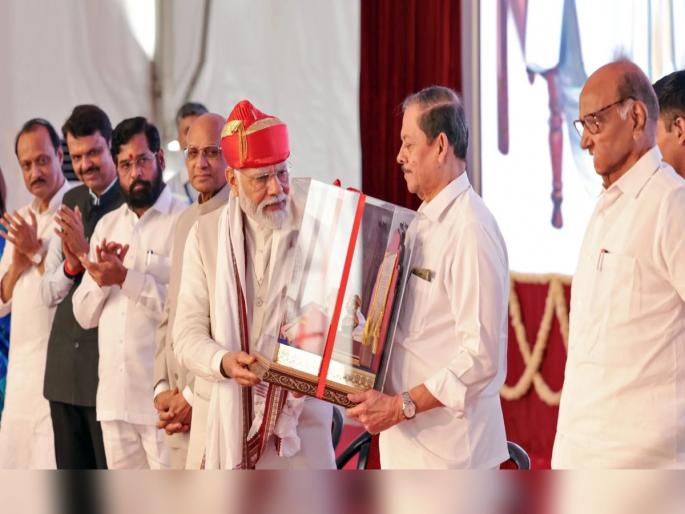 PM narendra Modi honored with Lokmanya Tilak National Award modi says Lokmanya Tilak's dream of a strong India is now in the making | "टिळकांच्या स्वप्नातील सशक्त भारताची निर्मिती आता हाेतेय"; PM मोदी यांचा लोकमान्य टिळक राष्ट्रीय पुरस्काराने सन्मान PM narendra Modi honored with Lokmanya Tilak National Award modi says Lokmanya Tilak's dream of a strong India is now in the making | "टिळकांच्या स्वप्नातील सशक्त भारताची निर्मिती आता हाेतेय"; PM मोदी यांचा लोकमान्य टिळक राष्ट्रीय पुरस्काराने सन्मान