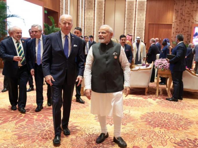 Why Hamas Attacked Israel, joe biden says india middle east europe economic corridor could be one reasons | हमासनं इस्रायलवर का केला हल्ला, बायडेन यांनी सांगितलं कारण...; भारताचं आहे कनेक्शन Why Hamas Attacked Israel, joe biden says india middle east europe economic corridor could be one reasons | हमासनं इस्रायलवर का केला हल्ला, बायडेन यांनी सांगितलं कारण...; भारताचं आहे कनेक्शन