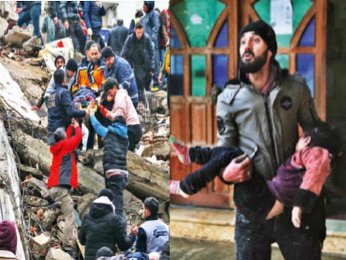 Directly at death's door in a morning dream 7.8 Magnitude Earthquake Devastates Turkey, Syria; 45 countries to help | पहाटेच्या स्वप्नात थेट मृत्यूच्या दारात! ७.८ तीव्रतेच्या भूकंपाने तुर्कस्तान, सीरिया उद्ध्वस्त; ४५ देश मदतीला Directly at death's door in a morning dream 7.8 Magnitude Earthquake Devastates Turkey, Syria; 45 countries to help | पहाटेच्या स्वप्नात थेट मृत्यूच्या दारात! ७.८ तीव्रतेच्या भूकंपाने तुर्कस्तान, सीरिया उद्ध्वस्त; ४५ देश मदतीला