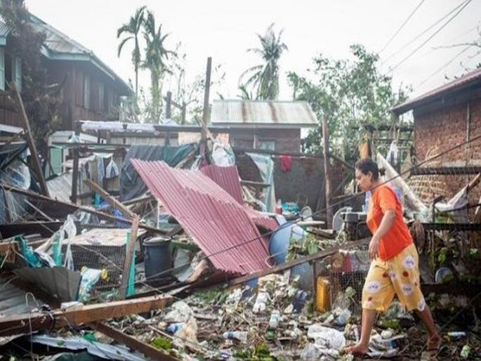 Cyclone Mocha kills 145 in Myanmar; Major damage to more than 1 lakh 85 thousand buildings | चक्रीवादळ मोचामुळे म्यानमारमध्ये १४५ जणांचा मृत्यू; १ लाख ८५ हजारांहून अधिक इमारतींचे मोठे नुकसान Cyclone Mocha kills 145 in Myanmar; Major damage to more than 1 lakh 85 thousand buildings | चक्रीवादळ मोचामुळे म्यानमारमध्ये १४५ जणांचा मृत्यू; १ लाख ८५ हजारांहून अधिक इमारतींचे मोठे नुकसान