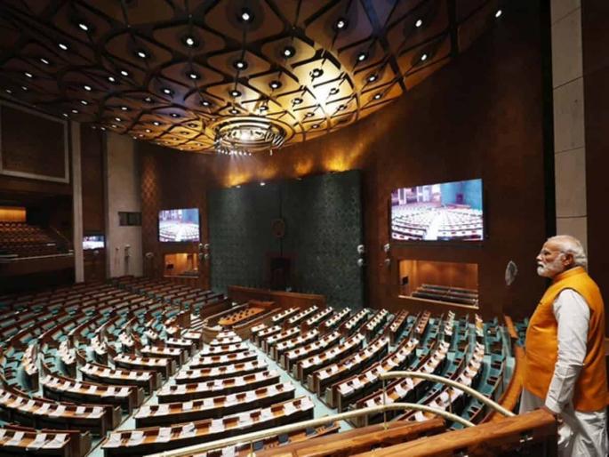 The spin of nationalism at the Parliament House ceremony | संसद भवन सोहळ्याला राष्ट्रवादाचा ‘स्पिन’! The spin of nationalism at the Parliament House ceremony | संसद भवन सोहळ्याला राष्ट्रवादाचा ‘स्पिन’!