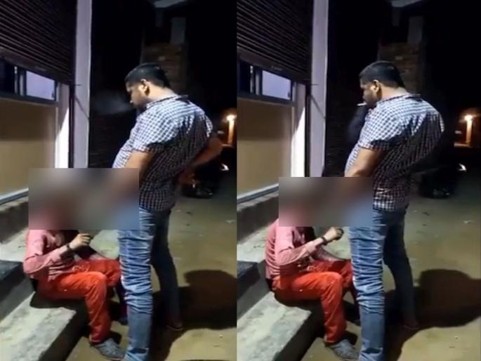Madhya pradesh Outrageous A video of a poor person urinating on him goes viral | संतापजनक! एका गरीब व्यक्तीवर युरीन करतानाचा VIDEO व्हायरल; CM शिवराज म्हणाले, धडा शिकवणार