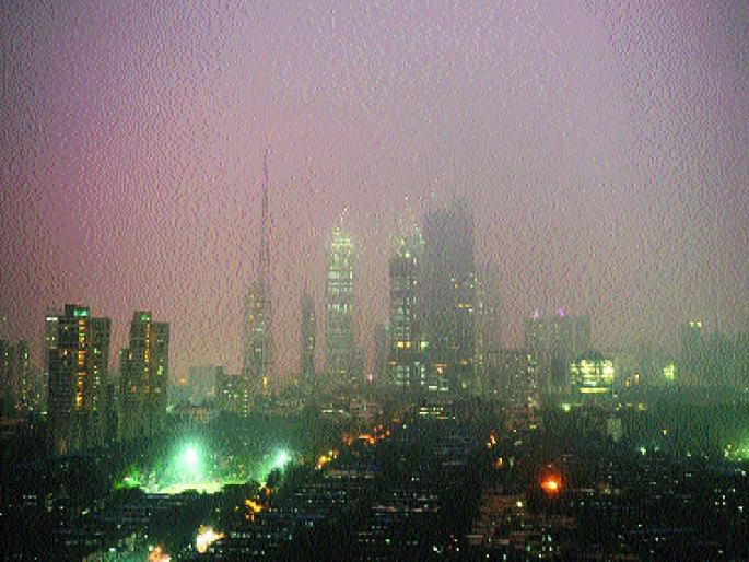 In the wake of the Mumbai blasts, due to the huge change in the environment, the strange weather has caused Mumbaiites to suffer | मुंबई धुरक्याच्या विळख्यात, वातावरणात मोठा बदल, विचित्र हवामानामुळे मुंबईकर झाले त्रस्त   In the wake of the Mumbai blasts, due to the huge change in the environment, the strange weather has caused Mumbaiites to suffer | मुंबई धुरक्याच्या विळख्यात, वातावरणात मोठा बदल, विचित्र हवामानामुळे मुंबईकर झाले त्रस्त