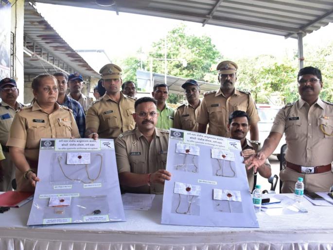 A gang of 6 people who committed forced theft was arrested, four lakh 80 thousand in cash was seized, Kopri police action | जबरी चोरी करणाऱ्या 6 जणांची टोळी जेरबंद, चार लाख ८० हजारांचा ऐवज जप्त, कोपरी पोलिसांची कारवाई A gang of 6 people who committed forced theft was arrested, four lakh 80 thousand in cash was seized, Kopri police action | जबरी चोरी करणाऱ्या 6 जणांची टोळी जेरबंद, चार लाख ८० हजारांचा ऐवज जप्त, कोपरी पोलिसांची कारवाई