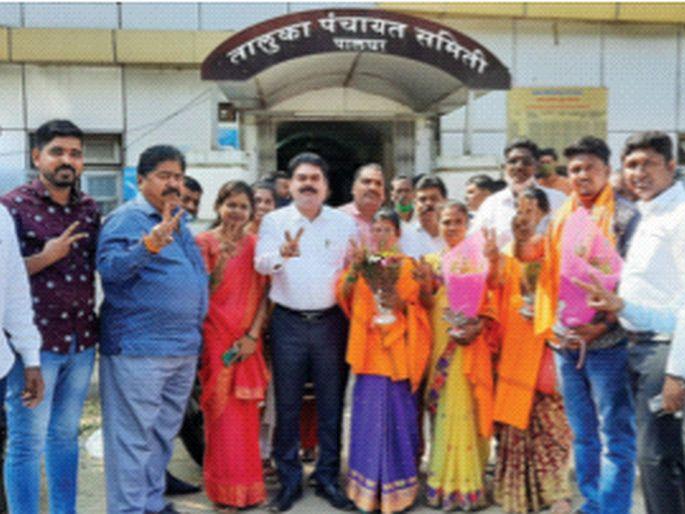 Sena's saffron on Sagave gram panchayat | सागावे ग्रामपंचायतीवर सेनेचा भगवा, ७ पैकी ४ जागांवर वर्चस्व