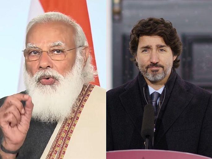 Canada PM Justin Trudeau asks for Corona vaccine PM Narendra Modi replies | शेतकरी आंदोलनाला पाठिंबा देणाऱ्या पंतप्रधान ट्रुडोनी कोरोना लशीसाठी केला फोन, मोदींनी दिलं असं उत्तर Canada PM Justin Trudeau asks for Corona vaccine PM Narendra Modi replies | शेतकरी आंदोलनाला पाठिंबा देणाऱ्या पंतप्रधान ट्रुडोनी कोरोना लशीसाठी केला फोन, मोदींनी दिलं असं उत्तर