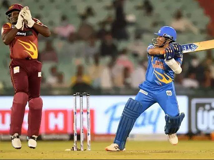 World Series T20; Lara's stormy shots, but India's victory; Sachin Tendulkar's storm | वर्ल्ड सिरीज टी-२०: लाराची तुफानी फटकेबाजी, मात्र विजय भारताचा; सचिन तेंडुलकरचा झंझावात