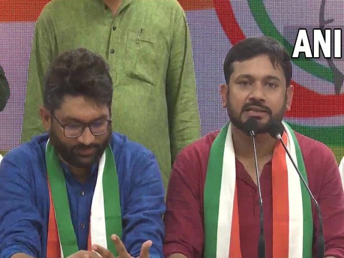 Kanhaiya Kumar, Jignesh Mevani explained the reason for joining the Congress | 'काँग्रेस वाचली नाही, तर देशही वाचणार नाही'; कन्हैया, जिग्नेश यांनी सांगितलं काँग्रेसमध्ये सामील होण्याचं कारण