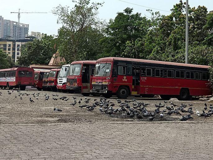 ST service closed due to lack of money for diesel in thane | डिझेलसाठी पैसे नसल्याने एसटी सेवा बंद, पाच दिवसांचे ६५ लाख थकल्याने महामंडळावर नामुष्की