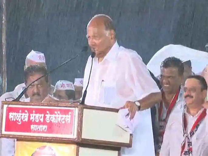 Anniversary of historic meeting in Satara Sharad Pawars meeting in heavy rains changed the politics of the state | साताऱ्यातील ‘त्या’ ऐतिहासिक सभेची वर्षपूर्ती! शरद पवार यांच्या भर पावसातील सभेने बदलले राज्याचे राजकारण Anniversary of historic meeting in Satara Sharad Pawars meeting in heavy rains changed the politics of the state | साताऱ्यातील ‘त्या’ ऐतिहासिक सभेची वर्षपूर्ती! शरद पवार यांच्या भर पावसातील सभेने बदलले राज्याचे राजकारण