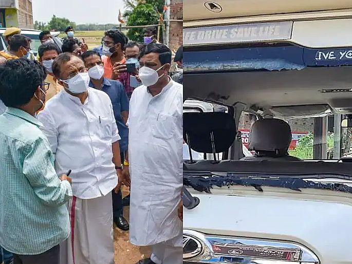 Union minister V Muraleedharan convoy attacked eight arrested and three policemen suspended | केंद्रीय मंत्री मुरलीधरन यांच्या तफ्यावरील हल्ला प्रकरण; 8 जणांना अटक; 3 पोलीस कर्मचारी निलंबित Union minister V Muraleedharan convoy attacked eight arrested and three policemen suspended | केंद्रीय मंत्री मुरलीधरन यांच्या तफ्यावरील हल्ला प्रकरण; 8 जणांना अटक; 3 पोलीस कर्मचारी निलंबित