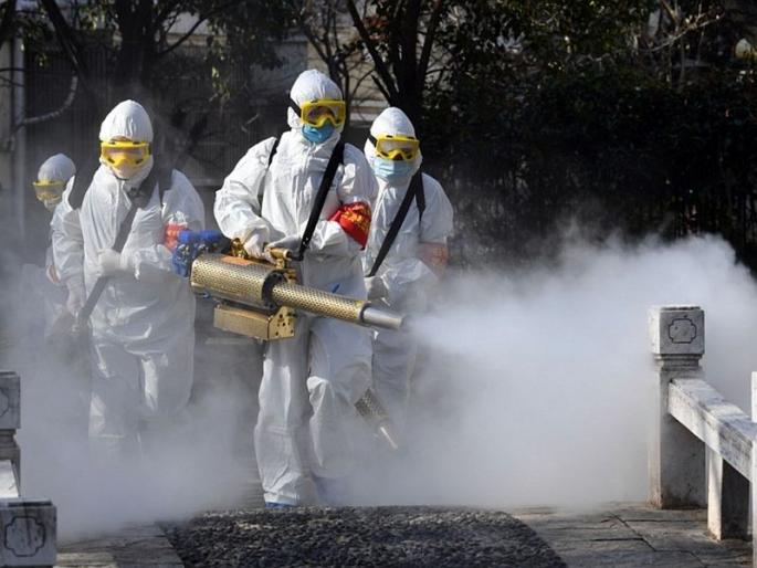 harmfulCoronaVirus Marathi News WHO said that spraying disinfectants can be harmful sna | CoronaVirus News : जंतुनाशक फवारल्याने कोरोना नष्ट होणार नाही, WHOने दिला 'गंभीर' इशारा!  harmfulCoronaVirus Marathi News WHO said that spraying disinfectants can be harmful sna | CoronaVirus News : जंतुनाशक फवारल्याने कोरोना नष्ट होणार नाही, WHOने दिला 'गंभीर' इशारा!