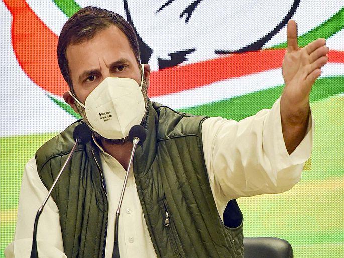 Rahul gandhi slams center over farmers protest 100 days | FarmersProtest: शेतकरी आंदोलनाचे 100 दिवस; राहुल गांधी म्हणाले- "अन्नदाता माँगे अधिकार, सरकार करे...!" Rahul gandhi slams center over farmers protest 100 days | FarmersProtest: शेतकरी आंदोलनाचे 100 दिवस; राहुल गांधी म्हणाले- "अन्नदाता माँगे अधिकार, सरकार करे...!"
