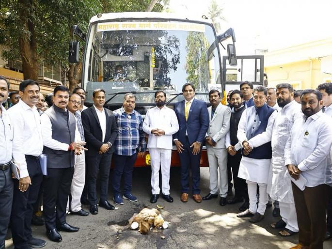 now st bus will run smoothly on gas inauguration of fuel conversion vehicle project by cm eknath shinde | आता एसटी सुसाट धावणार गॅसवर; इंधन रूपांतरण वाहन प्रकल्पाचे मुख्यमंत्र्यांच्या हस्ते उद्घाटन now st bus will run smoothly on gas inauguration of fuel conversion vehicle project by cm eknath shinde | आता एसटी सुसाट धावणार गॅसवर; इंधन रूपांतरण वाहन प्रकल्पाचे मुख्यमंत्र्यांच्या हस्ते उद्घाटन