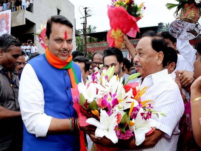 maharashtra swabhiman paksh merger to BJP, announcement of Narayan Rane | स्वाभिमानचे लवकरच भाजपात विलिनीकरण, नारायण राणेंची कणकवलीत घोषणा maharashtra swabhiman paksh merger to BJP, announcement of Narayan Rane | स्वाभिमानचे लवकरच भाजपात विलिनीकरण, नारायण राणेंची कणकवलीत घोषणा