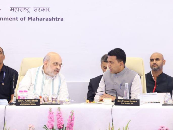 goa cm pramod sawant gave information on solid waste management to amit shah in pune meeting | गोव्याला शाबासकी! घनकचरा व्यवस्थापनाची मुख्यमंत्र्यांनी शाहांच्या बैठकीत दिली माहिती goa cm pramod sawant gave information on solid waste management to amit shah in pune meeting | गोव्याला शाबासकी! घनकचरा व्यवस्थापनाची मुख्यमंत्र्यांनी शाहांच्या बैठकीत दिली माहिती