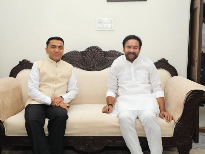 cm pramod sawant meets union mines minister g kishan reddy | खाण व्यवसाय सुरू व्हावा, केंद्राला साकडे; CM सावंतांनी घेतली खाणमंत्री जी. किशन रेड्डी यांची भेट cm pramod sawant meets union mines minister g kishan reddy | खाण व्यवसाय सुरू व्हावा, केंद्राला साकडे; CM सावंतांनी घेतली खाणमंत्री जी. किशन रेड्डी यांची भेट