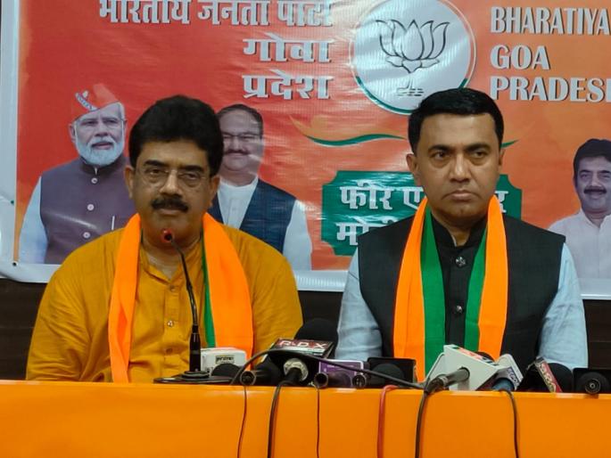 bjp in safe zone due to efforts of cm pramod sawant and sadanand tanavade for goa lok sabha election 2024 | मुख्यमंत्री प्रमोद सावंत, सदानंद तानावडेंच्या कष्टांमुळे भाजप सेफ झोनमध्ये bjp in safe zone due to efforts of cm pramod sawant and sadanand tanavade for goa lok sabha election 2024 | मुख्यमंत्री प्रमोद सावंत, सदानंद तानावडेंच्या कष्टांमुळे भाजप सेफ झोनमध्ये