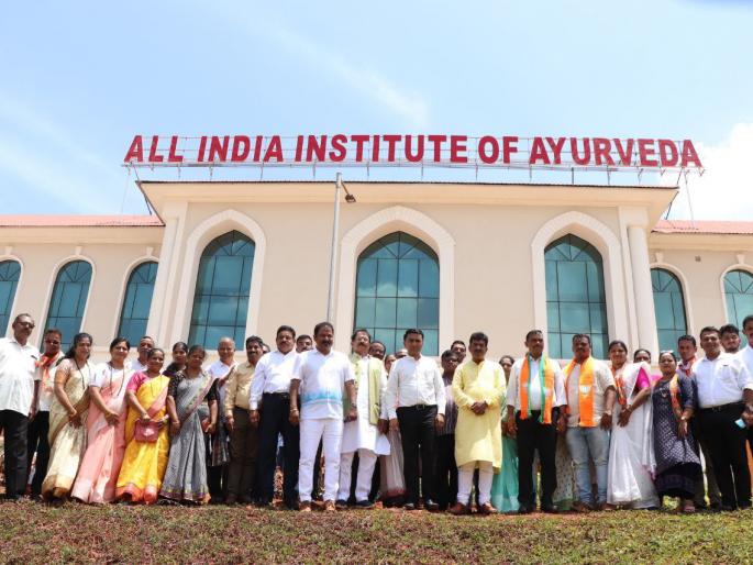 mopa airport aayush hospital double engine of development chief minister pramod sawant visit | 'मोपा', 'आयुष इस्पितळ' विकासाचे डबल इंजिन; मुख्यमंत्री सावंत यांची भेट mopa airport aayush hospital double engine of development chief minister pramod sawant visit | 'मोपा', 'आयुष इस्पितळ' विकासाचे डबल इंजिन; मुख्यमंत्री सावंत यांची भेट