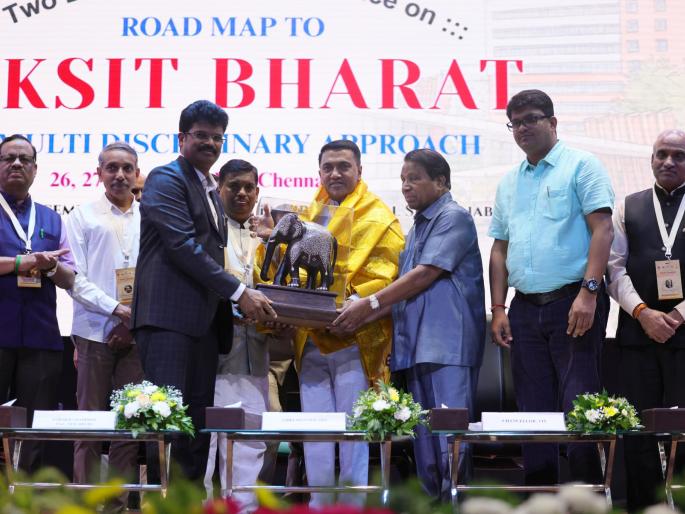 cm pramod sawant honoured at the conclusion of the national conference in chennai | चेन्नईत राष्ट्रीय परिषदेच्या समारोपावेळी मुख्यमंत्री प्रमोद सावंत यांचा सन्मान cm pramod sawant honoured at the conclusion of the national conference in chennai | चेन्नईत राष्ट्रीय परिषदेच्या समारोपावेळी मुख्यमंत्री प्रमोद सावंत यांचा सन्मान