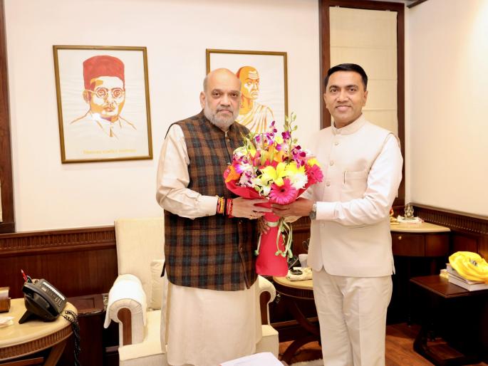 cabinet reshuffle in goa after delhi elections cm pramod sawant meets amit shah | दिल्लीतील निवडणुकीनंतर गोव्यात मंत्रिमंडळ फेररचना; CM प्रमोद सावंत यांनी घेतली अमित शाह यांची भेट cabinet reshuffle in goa after delhi elections cm pramod sawant meets amit shah | दिल्लीतील निवडणुकीनंतर गोव्यात मंत्रिमंडळ फेररचना; CM प्रमोद सावंत यांनी घेतली अमित शाह यांची भेट