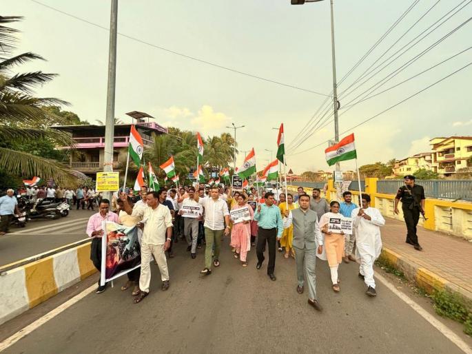 justice through operation sindoor said cm pramod sawant | 'सिंदूर'द्वारे पाकला अद्दल: मुख्यमंत्री सावंत; पर्वरीत तिरंगा यात्रा, सैनिकांच्या धाडसी कारवाईचे कौतुक