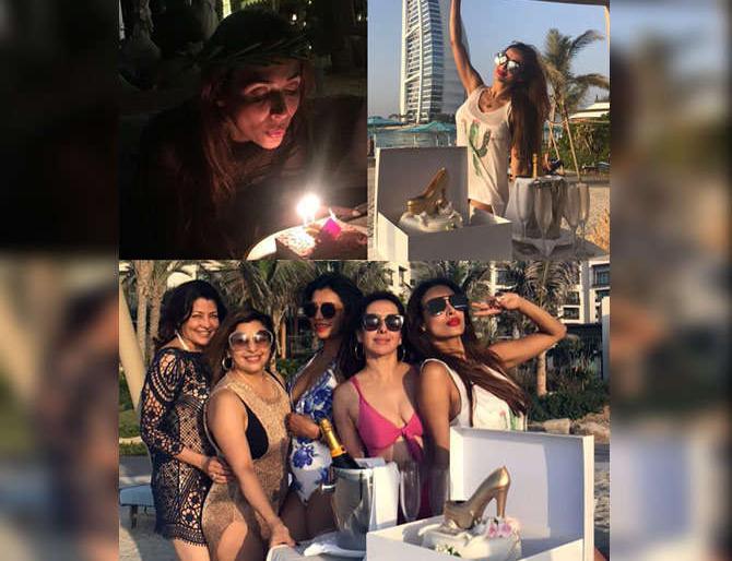 Malaika Arora enjoying Birthday Trip in Dubei with Girl Gang, see photos! | गर्ल गॅँगसोबत दुुबईमध्ये बर्थ डे ट्रीप एन्जॉय करतेय मलाइका अरोरा, पहा फोटो!