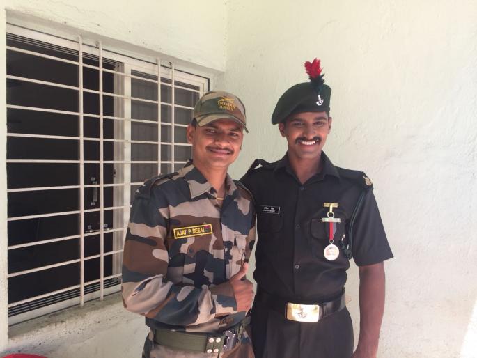 Lageer happened due to Ganesha army army attraction! | लागीरं झालं जी मालिकेमुळे गणेशला लागली आर्मीची ओढ!