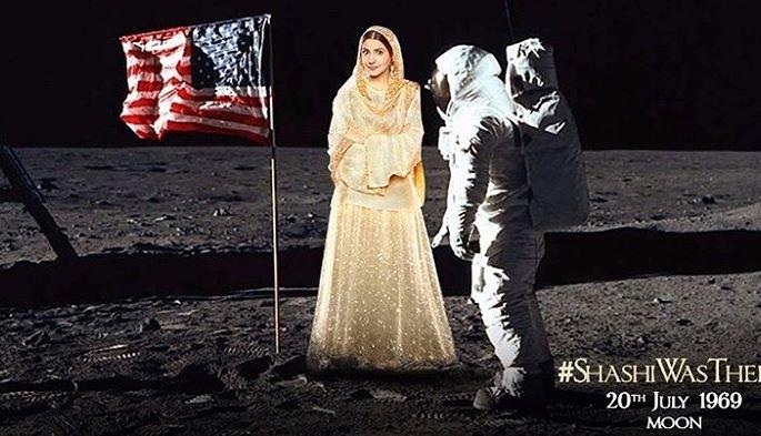 Anushka Sharma arrives with Neil Armstrong on moon even without 'Oscar' | ‘आॅस्कर’ नव्हे तर चंद्रावरही नील आर्मस्ट्रॉँगसोबत पोहचली अनुष्का शर्मा