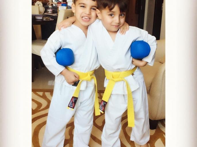 'These' stars are 'yellow belt champions twins !! | ‘या’ स्टार्सची आहेत ‘ही’ येलो बेल्ट चॅम्पियन जुळी मुले!!