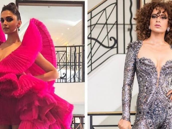 Cannes 2018: Pay attention to Deepika-Kangana on Cannes's red carpet! | Cannes 2018 : कान्सच्या रेड कार्पेटवर दीपिका-कंगनाच्या पाहा मनमोहक अदा! Cannes 2018: Pay attention to Deepika-Kangana on Cannes's red carpet! | Cannes 2018 : कान्सच्या रेड कार्पेटवर दीपिका-कंगनाच्या पाहा मनमोहक अदा!