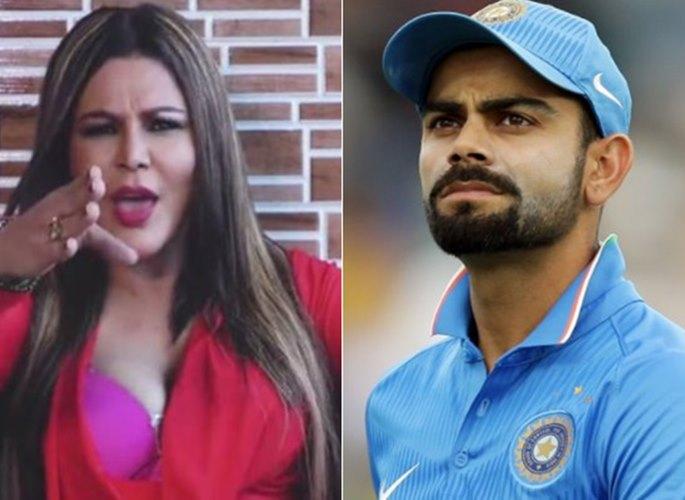 Rakhi Sawant gave the 'This' photo of Kohli Kohli! | राखी सावंतने विराट कोहलीच्या ‘या’ फोटोला दिली अश्लील कॉमेण्ट!