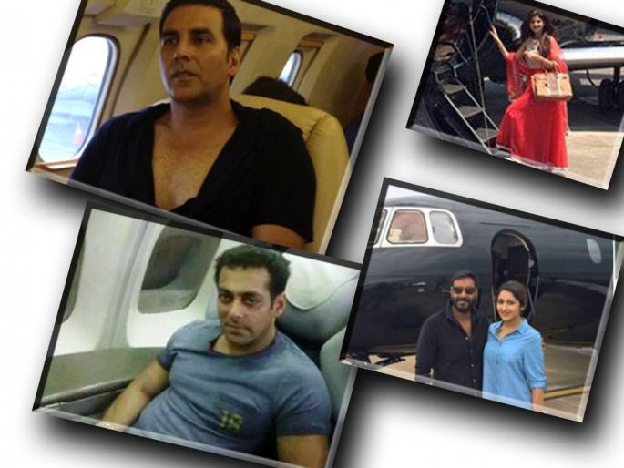 These Bollywood artists have their own private jet planes, expenses for travel, billions of rupees | बॉलिवूडच्या या कलाकारांकडे आहे स्वतःचं खासगी जेट प्लेन,प्रवासासाठी खर्च करतात कोट्यवधी रुपये