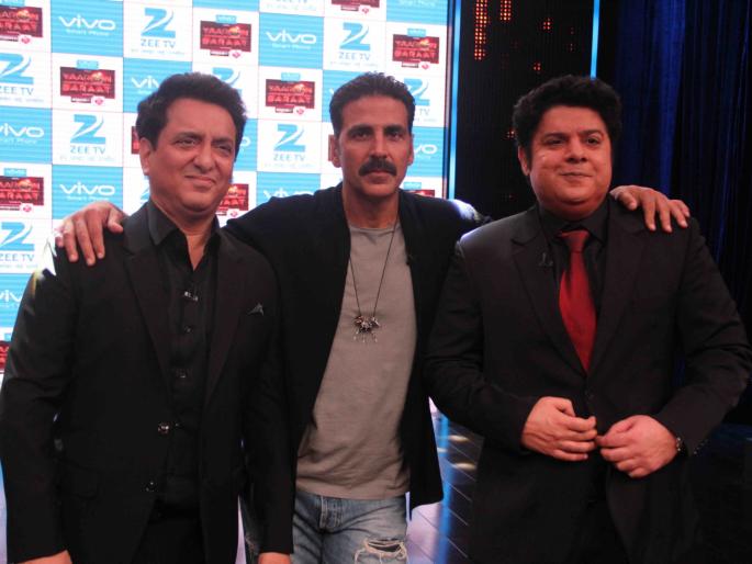 Akshay Kumar & Sajid Nadiadwala on the sets of Yaaron Ki Baraat | Akshay Kumar & Sajid Nadiadwala on the sets of Yaaron ki baraat