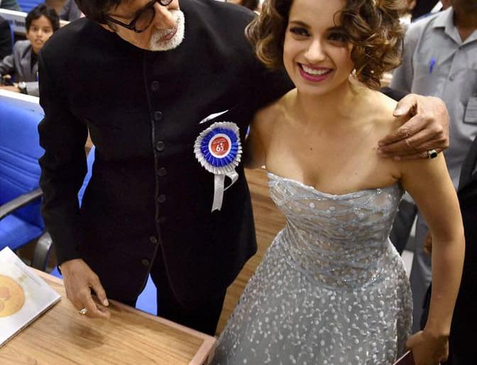 Big B, National Film Award for Kangana | ​बिग बी, कंगनाला राष्ट्रीय चित्रपट पुरस्कार प्रदान